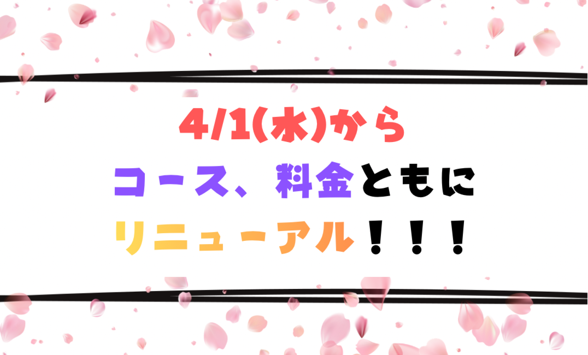 リニューアル！！！